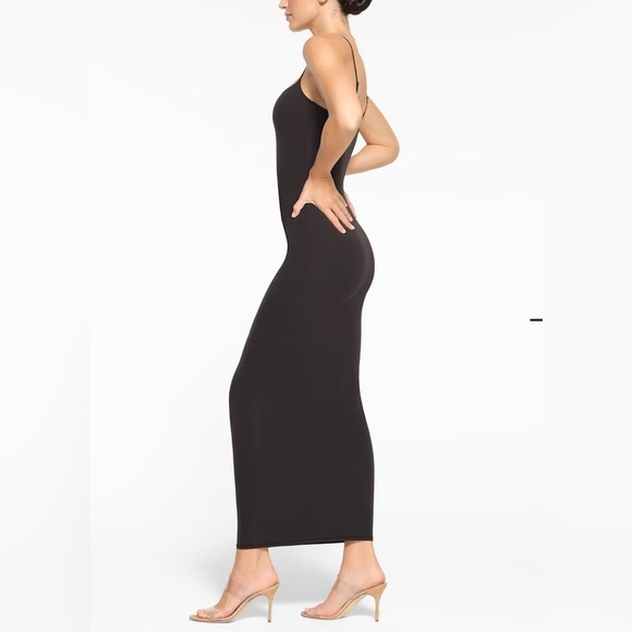 SKIMS Fits Everybody Long Slip Onyx/black Dress - Picture 2 of 2